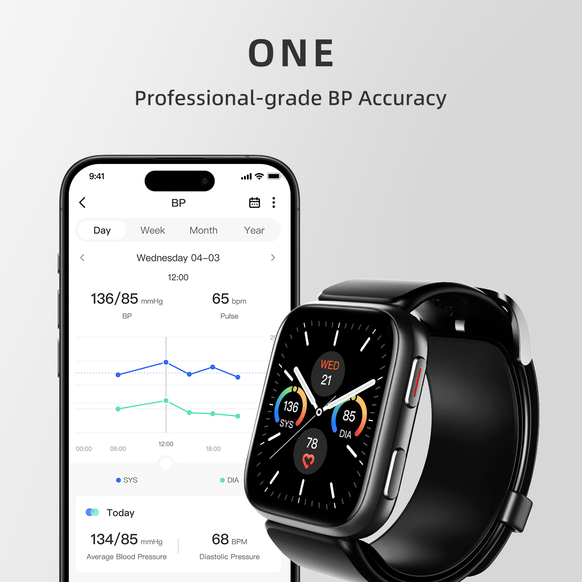 BP Doctor Fit Micro-Cuff Blood Pressure Smartwatch